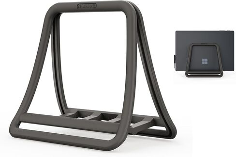 K11 Vertical Laptop Stand for Desk（1black，1white）,White Desktop Notebook Dock,Vertical Laptop Holder Space-Saving Organizer for All MacBook, Surface, Samsung, HP, Dell in Saudi Arabia