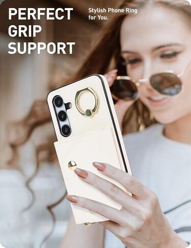 for Samsung Galaxy S24 FE (Not S24) Case for Women, Crossbody Wallet Case with Card Slot Lanyard Wrist Strap Shockproof Purse Kickstand Case for Samsung Galaxy S24 FE.Crossbody Black in Kuwait