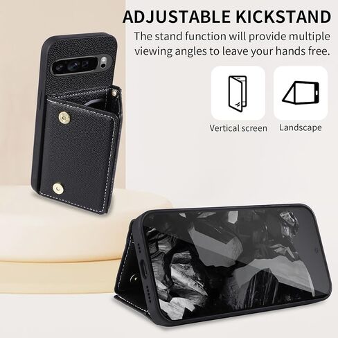 حالة الهاتف متوافقة مع Google Pixel 9 Pro XL Wallet مع حزام كتف Crossbod in Kuwait