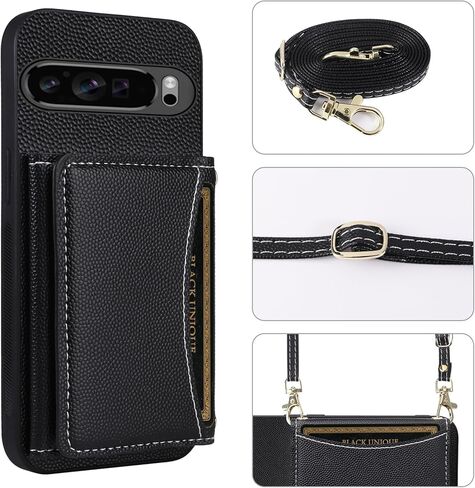 حالة الهاتف متوافقة مع Google Pixel 9 Pro XL Wallet مع حزام كتف Crossbod in Kuwait