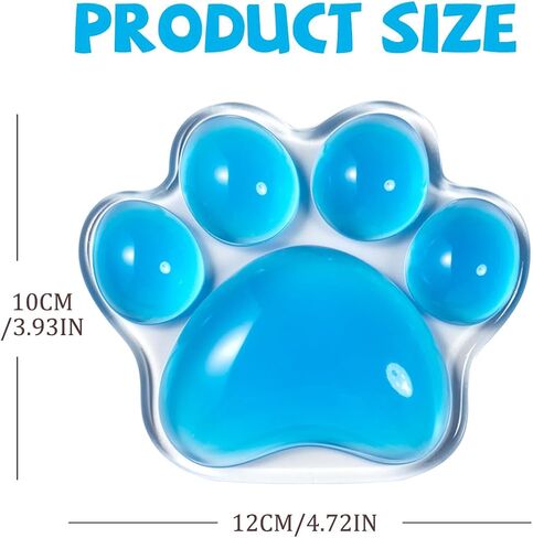 Cat Paw Mouse Wrist Prest ، لوحة دعم معصم الماوس الصافية ، وسادة معصم مريحة للماوس ، وتخفيف آلام الرسغ الشفافة الناعمة للمكتب المنزل الماوس (Pink) in Kuwait