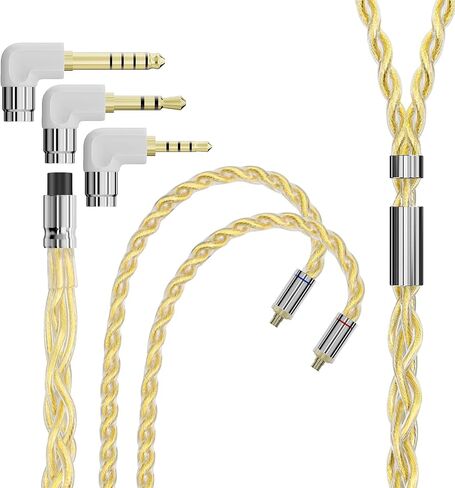 Artti A3 كابل سماعة الأذن النقي 2.5/3.5/4.4mm 3in1 Plug 4 cores 288 خيوط مطلية بالفضة 7N OCC COPPER 2PIN/MMCX/QDC قابلة للفصل كابل أذن قابلة للفصل ، كبل ترقية استبدال IEM (2Pin مستقيم) in Kuwait