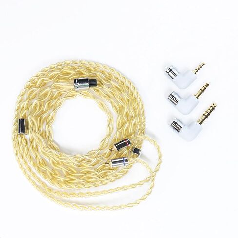 Artti A3 كابل سماعة الأذن النقي 2.5/3.5/4.4mm 3in1 Plug 4 cores 288 خيوط مطلية بالفضة 7N OCC COPPER 2PIN/MMCX/QDC قابلة للفصل كابل أذن قابلة للفصل ، كبل ترقية استبدال IEM (2Pin مستقيم) in Kuwait