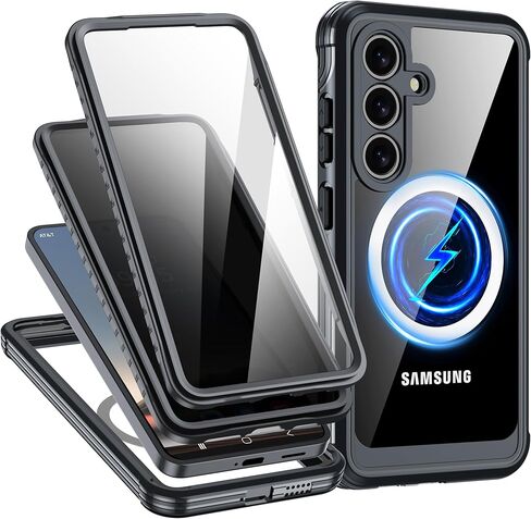 حالة خصوصية لـ Samsung Galaxy S25 Ultra ، مع حامي شاشة PEEP و HD مدمج [حماية من الدرجة العسكرية] علبة الهاتف المغناطيسي المضاد للتجسس لـ S25 Ultra 5G ، Black in Kuwait