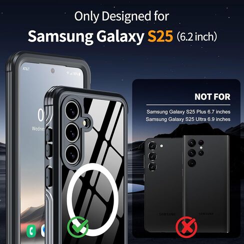 حالة خصوصية لـ Samsung Galaxy S25 Ultra ، مع حامي شاشة PEEP و HD مدمج [حماية من الدرجة العسكرية] علبة الهاتف المغناطيسي المضاد للتجسس لـ S25 Ultra 5G ، Black in Kuwait