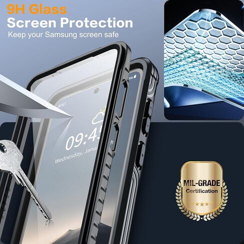 حالة خصوصية لـ Samsung Galaxy S25 Ultra ، مع حامي شاشة PEEP و HD مدمج [حماية من الدرجة العسكرية] علبة الهاتف المغناطيسي المضاد للتجسس لـ S25 Ultra 5G ، Black in Kuwait