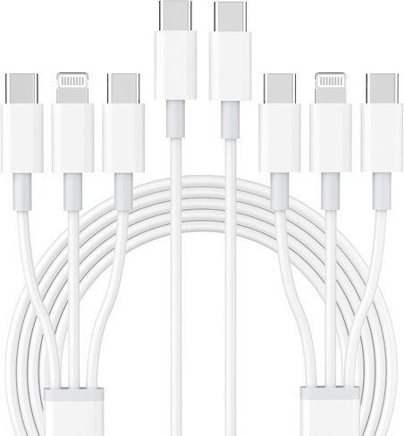 2 in 1 USB C to Dual USB C Charging Cable Compatbile for iPhone 16/16 Plus/16 Pro/16 Pro Max/15/15 Pro Max, 2Pack 60W USB C Multiple Charging with Double USB Type C Port Cord Fast Charging Cable 6FT in Kuwait