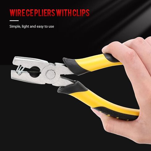 300 Pieces Wire Cage Clips with 1 Piece Wire Cage Buckle Snap Plier for Chicken Pet Dog Cat Cage (Silver, Blue) in Saudi Arabia