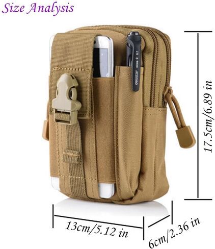 Outdoor Tactical Waist Bag Molle Pouch Military Hip Waist Compact Belt Bag Pouch Wallet Camping Phone Power Bank Camping Hiking Gear Tool Organizer in Kuwait