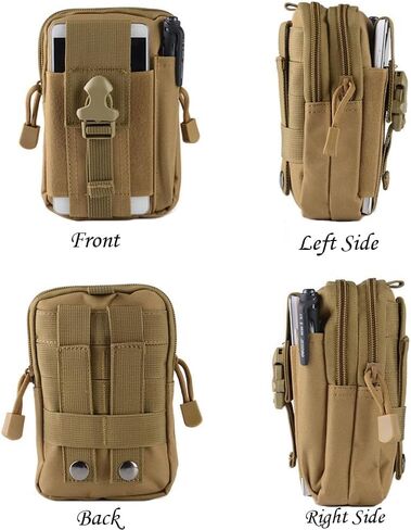 Outdoor Tactical Waist Bag Molle Pouch Military Hip Waist Compact Belt Bag Pouch Wallet Camping Phone Power Bank Camping Hiking Gear Tool Organizer in Kuwait