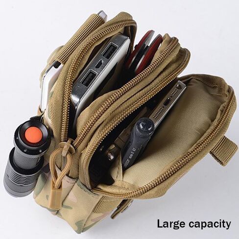 Outdoor Tactical Waist Bag Molle Pouch Military Hip Waist Compact Belt Bag Pouch Wallet Camping Phone Power Bank Camping Hiking Gear Tool Organizer in Kuwait