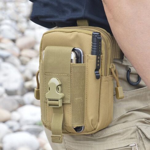 Outdoor Tactical Waist Bag Molle Pouch Military Hip Waist Compact Belt Bag Pouch Wallet Camping Phone Power Bank Camping Hiking Gear Tool Organizer in Kuwait