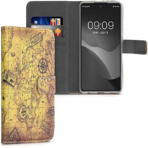 حالة محفظة Kwmobile متوافقة مع Samsung Galaxy A52 / A52 5G / A52S 5G CASE للهاتف - لا تلمس هاتفي الأبيض / الأسود