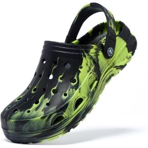 أطفال بنين والبنات قباقيب سوداء مموهة للأطفال أحذية الشاطئ الكلاسيكية رخامية التعادل صبغ تسد طفل صغير in Kuwait