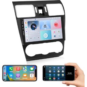 ROADANVI X12 8G+128G Stereo Car Stereo لعام 2015-2018 Subaru Forester 4 و 2016-2021 Subaru WRX Carplay & Android Auto Head ، WiFi & 4G LTE ، Bluetooth ، GPS Mavigation 9 "شاشة تعمل باللمس 1280x720 qled