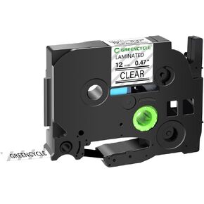 Greencycle 3 Pack متوافق مع Brother Tze-132 Tze132 TZ-132 AZE-132 12MM 0.47 LARINGAND 1/2 "Red على شريط ملصق واضح لـ PTOUCH PT-D210 PTH110 PTD400 PTD600 P700 P700 PT H500LI LABER
