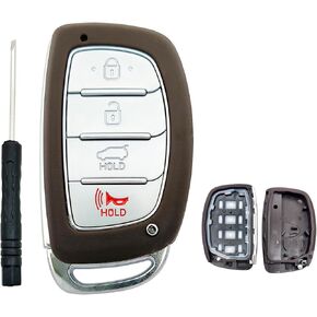 حافظة غطاء مفتاح فوب بديلة مناسبة لسيارة Hyundai Azera Genesis Santa Fe Equus Smart Keyless Entry Key Fob Shell in Kuwait