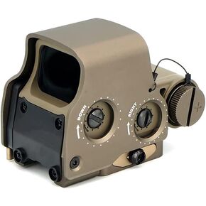 558 Green Red Dot Reflex Sight + G33 3X Magnifying Glass Combo, Optical Holographic Hybrid Sight with G33 Magnifier, Quick Release Rollover Multiplier