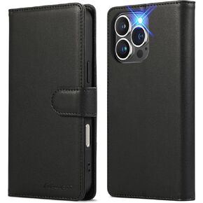 بالنسبة لحالة محفظة iPhone 15 ، PU Leather Magnetic Flip Phone ، مع غطاء حماية البطاقة وحامل البطاقة [Caseproof TPU Inner Shell]