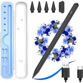 MMK Pencil for iPad (2018-2023) ، حساسية الميل iPad Pen مع دقة عالية وجذب مغناطيسي ، متوافق مع Apple iPad 10/9/8/7/6th Gen ، iPad Pro 11 "/12.9" ، iPad mini 5/6th ، iPad Air 3-5
