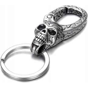 سلسلة مفاتيح Valhalla Viking Jewelry على شكل جمجمة، سلسلة مفاتيح للسيارة، سلسلة مفاتيح لراكبي الدراجات النارية، تميمة للرجال والنساء...