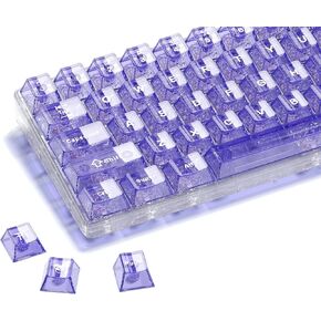 XVX PBT Keycaps - مفاتيح الطباعة الجانبية ، تألق من خلال أغطية مفتاح مخصصة 75 في المائة ، وتصيبات Keycap Retro Set Sub & Double Shot ، 134 مفتاح لوحة مفاتيح Keys Cherry Keycap للوحة المفاتيح الميكانيكية ، STARRY SKY