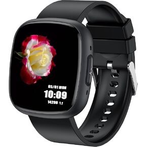 Wealth Health & Fitness Smartwatch ، 1.72 '' HD Touchnen ، ساعة ذكية للرجال ، 100+ أوضاع تمرين ، 24/7 معدل ضربات القلب ، أكسجين الدم ، الإجهاد ، تتبع النوم ، تعقب اللياقة البدنية المقاومة للماء (رمادي)