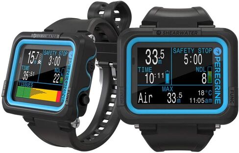 Shearwater Peregrine Air, Nitrox, 3 Gas Nitrox, Gauge Wrist Computer - 3 OC Gases Vibration Alerts in Kuwait