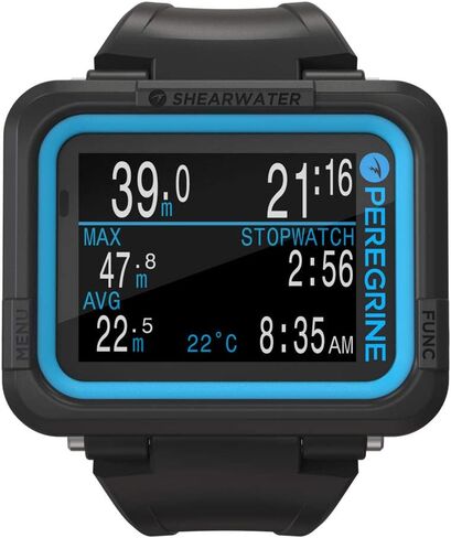 Shearwater Peregrine Air, Nitrox, 3 Gas Nitrox, Gauge Wrist Computer - 3 OC Gases Vibration Alerts in Kuwait