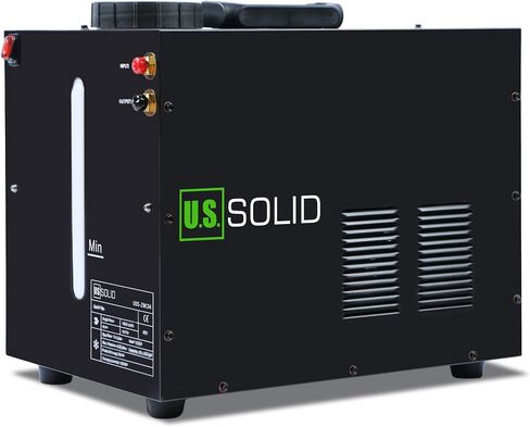 U.S. Solid Water Cooler 18 L - 4.8 gal Tig Welder Torch Water Cooling Machine - Wind Tunnel Heat Dissipation System TIG MIG Welder with Transparent Window - Improved Cooling Effect - Non-Leak Design in Kuwait