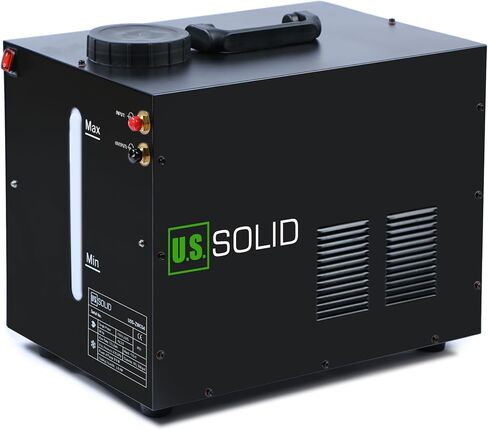 U.S. Solid Water Cooler 18 L - 4.8 gal Tig Welder Torch Water Cooling Machine - Wind Tunnel Heat Dissipation System TIG MIG Welder with Transparent Window - Improved Cooling Effect - Non-Leak Design in Kuwait