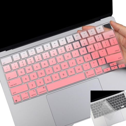 2 Pack Keyboard Cover for 2024-2023 MacBook Air M3 M2 13.6" 15.3" A2941 A3114 A2681 A3113 & 2023-2021 MacBook Pro 14" 16" M4 M3 M2 M1 Pro/Max A2442 A2779 A2918 A2992 A2485 A2780 A2991 US Layout-BK in Kuwait