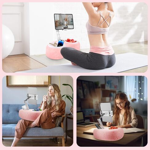 Creadream Tablet Tablet Kindle Stand Palow ، حامل حامل وسادة iPad قابل للتعديل مع 2 أوعية خفيفة لكرسي أريكة سرير في اللفة ، متوافق مع 4.7 "-13" قرص ، iPad ، iPhone ، Google ، Samsung ، Kindle in Kuwait