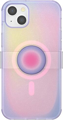 Popsockets iPhone 14 Case مع قبضة الهاتف وشريحة متوافقة مع Magsafe ، علبة الهاتف لجهاز iPhone 14 ، الشحن اللاسلكي متوافق - شفاف أسود in Kuwait