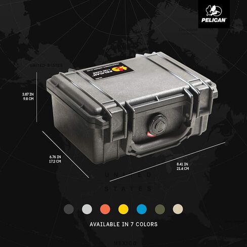 Pelican 1120 Case With Foam (Yellow) | Watertight hard case with foam insert and purge valve for photography, travel and equipment protection in Saudi Arabia
