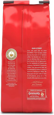 Community Coffee Café SPECIAL BLEND 64 أونصة ، القهوة الأرضية المتوسطة الداكنة ، 32 أونصة (حزمة 2) in Saudi Arabia