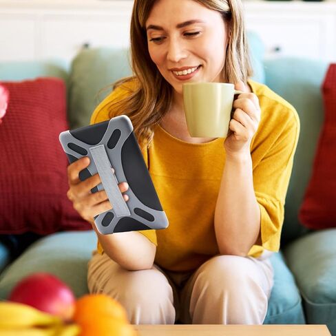 حزام يدوي عالمي لـ 6-7 lnch Kindle Ereader ، Kobo/Pocketbook/Tolino/Paperwhite/Nook Ereader ， لـ 6 "، 6.8" ، 7 "قارئًا مع حزام يدوي مرتفع ، أسود in Kuwait