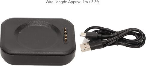 Bordstract USB محطة الشحن المغناطيسية ، شحن Dock وشاحن شاحن كابل USB Watch لـ Oppo Watch 2 ، 3 ، 3 Pro ، يضمن الشحن اللاسلكي الآمن والسريع (الأبيض) in Kuwait