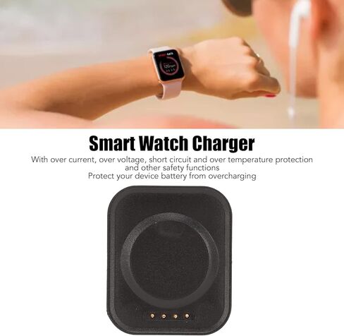 Bordstract USB محطة الشحن المغناطيسية ، شحن Dock وشاحن شاحن كابل USB Watch لـ Oppo Watch 2 ، 3 ، 3 Pro ، يضمن الشحن اللاسلكي الآمن والسريع (الأبيض) in Kuwait