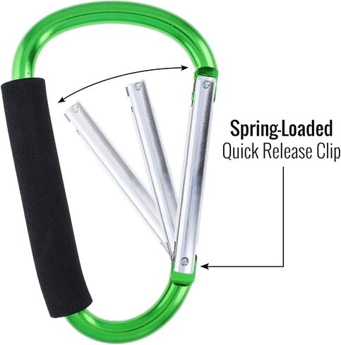Jumbo 6.5" XL Carabiner Key Chain with Hand Grip (Many Colors) in Kuwait