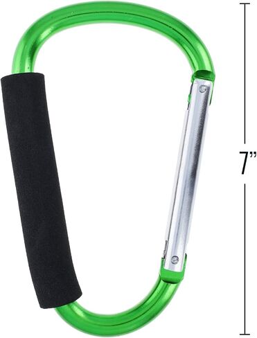 Jumbo 6.5" XL Carabiner Key Chain with Hand Grip (Many Colors) in Kuwait