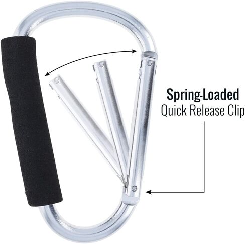 Jumbo 6.5" XL Carabiner Key Chain with Hand Grip (Many Colors) in Kuwait