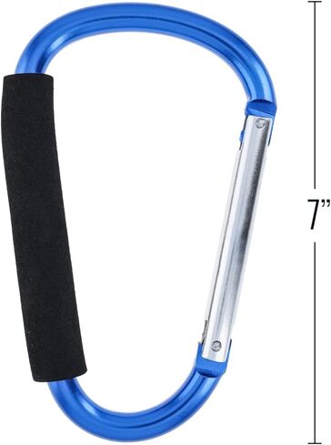 Jumbo 6.5" XL Carabiner Key Chain with Hand Grip (Many Colors) in Kuwait