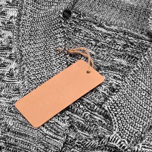 200 قطعة من علامات الأسعار مع سلسلة الجوت المقطوعة مسبقًا ودبابيس الأمان، علامات ورقية بيضاء فارغة قابلة للطباعة من LOOMY للبيع بالتجزئة والعرض in Kuwait