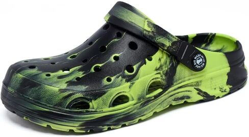 أطفال بنين والبنات قباقيب سوداء مموهة للأطفال أحذية الشاطئ الكلاسيكية رخامية التعادل صبغ تسد طفل صغير in Kuwait