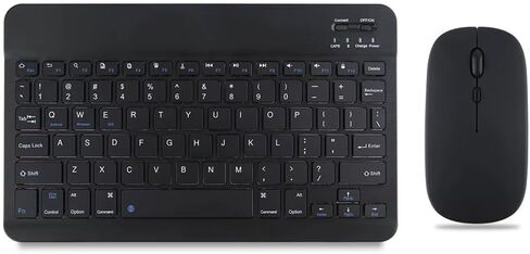 Ultra-Slim Small Bluetooth Keyboard and Mouse Combo Portable Rechargeable Cordless Wireless Keyboard for Android Tablet Cell Phone Samsung Smartphone iPhone iPad Mini Pro Air Windows Surface (Pink) in Saudi Arabia