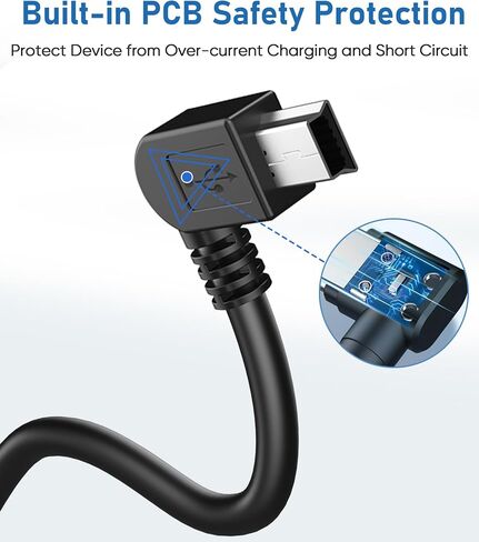 Dash Cam Power Cord,(10Ft)USB C to USB C Dashcam Charger Cable,Mirror Camera Charging Cable,90 Degree Type C Dash Cams Replacement Power Cord,Rearview Cameras Charger Adapter Wire(Charging Only) in Kuwait