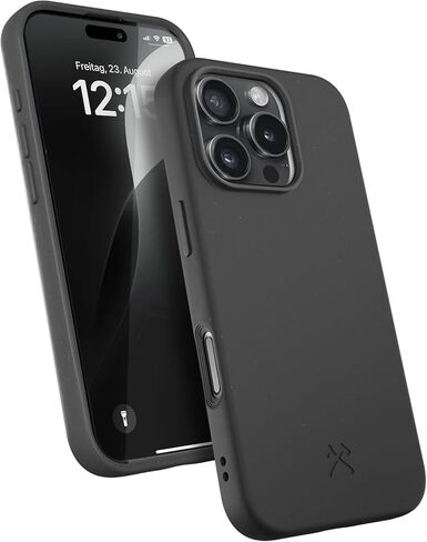 WOODCESSORIES - Organic Case, Cell Phone Case Compatible with iPhone 16 Pro Max Case Green - Sustainable Made from Plants in Kuwait