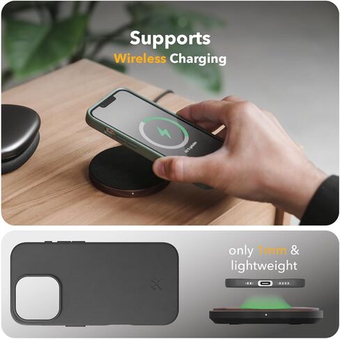 WOODCESSORIES - Organic Case, Cell Phone Case Compatible with iPhone 16 Pro Max Case Green - Sustainable Made from Plants in Kuwait