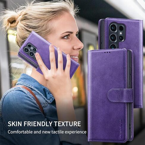 ل Samsung Galaxy S25 Ultra Wallet Case مع حامل بطاقة الائتمان ، Flip Pu Leather 25ultra 5G S25ULTRA COVERTENT WONED FOR in Kuwait